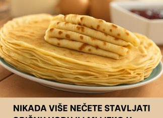 Nikada više nećete stavljati Običnu Vodu ili Mlijeko u palačinke: 1 sastojak daje mekoću, ovo niko ne zna Nikada više nećete stavljati Običnu Vodu ili Mlijeko u palačinke: 1 sastojak daje mekoću, ovo niko ne zna - featured image