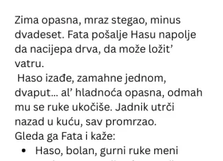 Vic dana: Fata grije Hasu