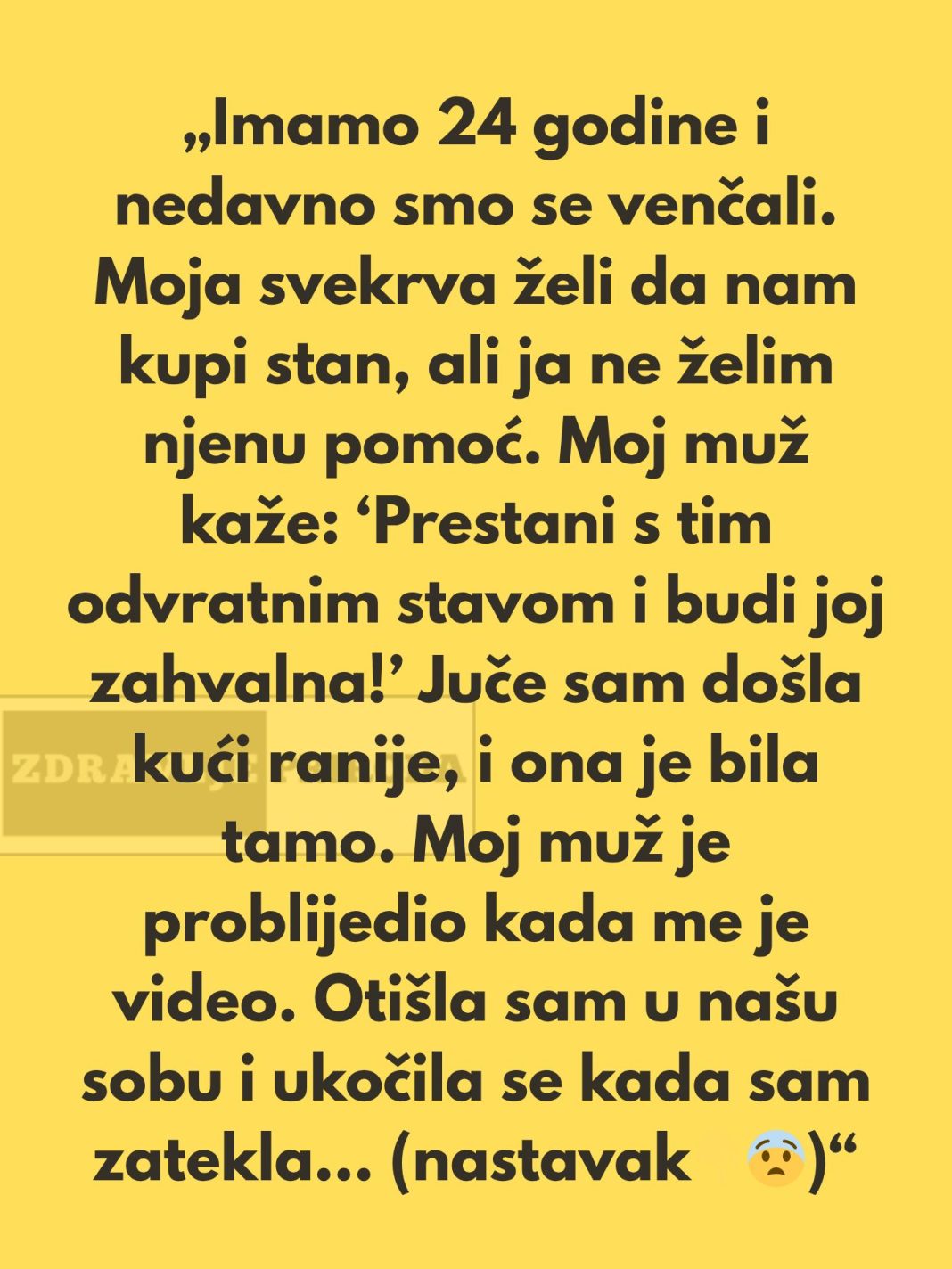 „Moja kontrol-frik svekrva vodi naš brak, a moj muž joj to dozvoljava.“ - featured image