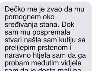 Ispovijest djevojke: “Našla sam prsten u njegovom stanu i mislila da je za mene – ali istina me slomila” Ispovijest djevojke: “Našla sam prsten u njegovom stanu i mislila da je za mene – ali istina me slomila” - featured image