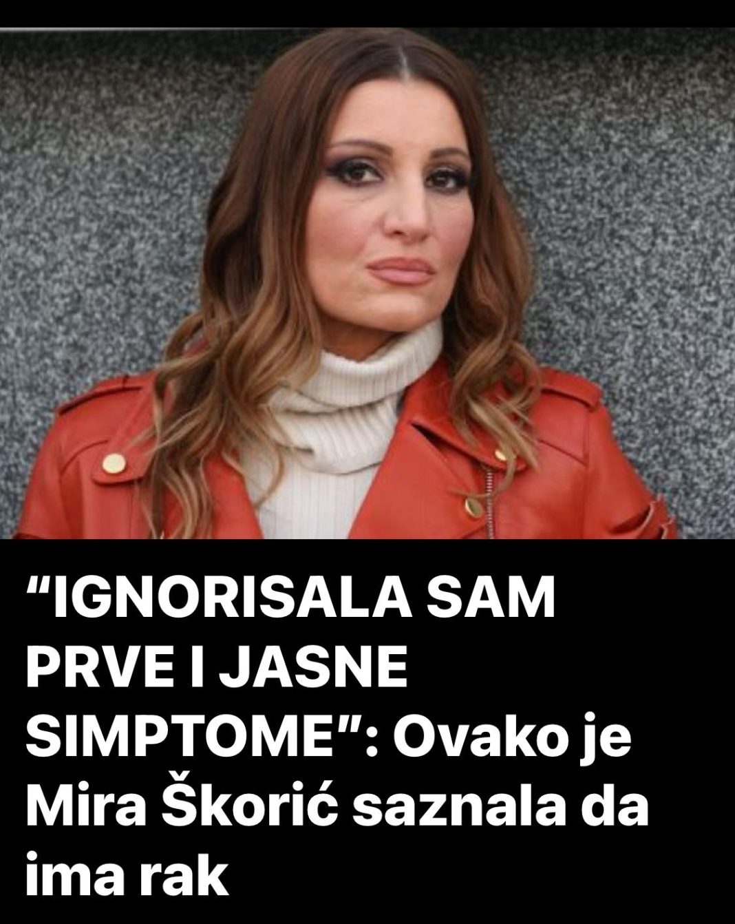 “IGNORISALA SAM PRVE I JASNE SIMPTOME”: Ovako je Mira Škorić saznala da ima rak - featured image