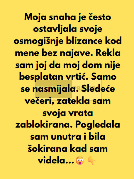 “Moja snaha često ostavlja blizance u mom domu bez ikakvog upozorenja…” - featured image
