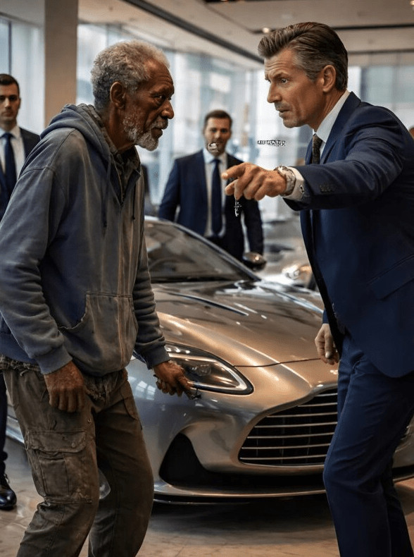 Jedan beskućnik ušao je u luksuzni salon automobila, sanjajući barem da vidi luksuzne automobile izbliza, ali ga je menadžer grubo ponizio i izbacio napolje; niko nije mogao da zamisli šta će se desiti samo nekoliko minuta kasnije 😥😱 - featured image