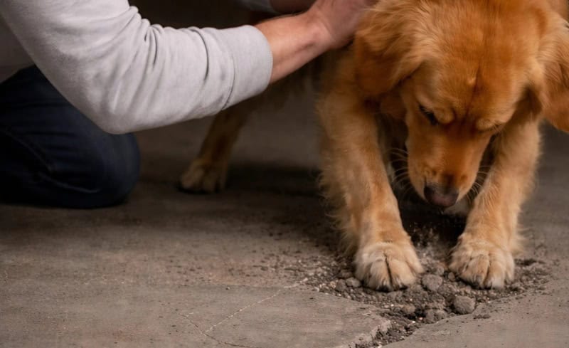 Moj pas iz azila nije prestajao da grebe beton u podrumu; kada sam konačno razbio pod, bio sam potpuno užasnut onim što sam pronašao unutra. - featured image