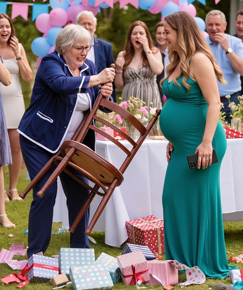 Na mojoj zabavi povodom rođenja deteta, svekrva je pokušala da izabere ime za moje dete — kada sam odbila, izgubila je kontrolu nad sobom. - featured image