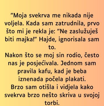 “Moja svekrva me nikada nije voljela…” “Moja svekrva me nikada nije voljela…” - featured image