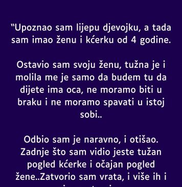 “Upoznao sam lijepu djevojku, a tada sam imao ženu i kćerku od 4 godine” “Upoznao sam lijepu djevojku, a tada sam imao ženu i kćerku od 4 godine” - featured image