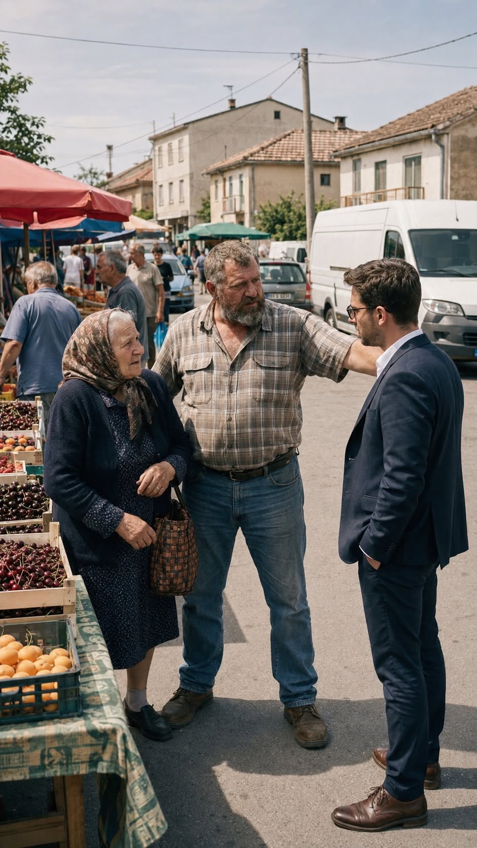 Htio je starici prevrnuti sandučić s trešnjama pred cijelom tržnicom, ali krupni muškarac iz bijelog kombija znao je tajnu zbog koje je bahati bogataš istog trena izgubio glas - featured image