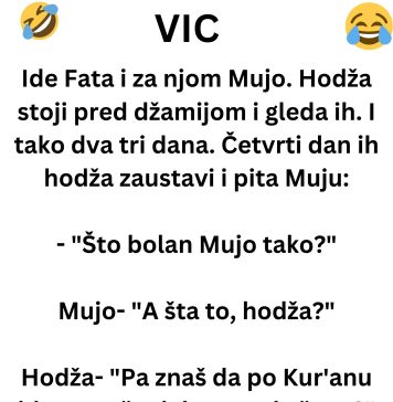 VIC DANA: Ide Fata i za njom Mujo VIC DANA: Ide Fata i za njom Mujo - featured image