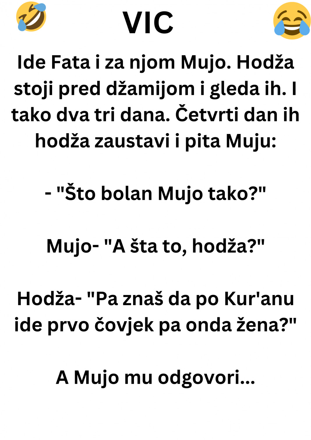 VIC DANA: Ide Fata i za njom Mujo - featured image VIC DANA: Ide Fata i za njom Mujo - featured image