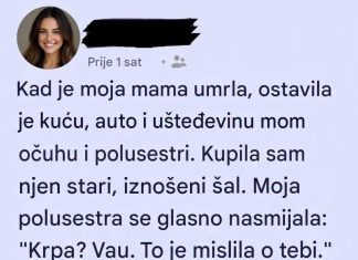 Naslijedila je samo stari šal nakon majčine smrti, a nekoliko sedmica kasnije jedan telefonski poziv promijenio je njen pogled na sve Naslijedila je samo stari šal nakon majčine smrti, a nekoliko sedmica kasnije jedan telefonski poziv promijenio je njen pogled na sve - featured image