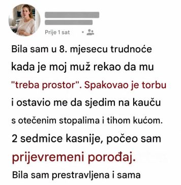 Bila sam u osmom mesecu trudnoće kada mi je suprug rekao da mu treba „prostora“ – dve nedelje kasnije, poziv njegovog šefa doneo je vest od koje su mi se presekle noge Bila sam u osmom mesecu trudnoće kada mi je suprug rekao da mu treba „prostora“ – dve nedelje kasnije, poziv njegovog šefa doneo je vest od koje su mi se presekle noge - featured image