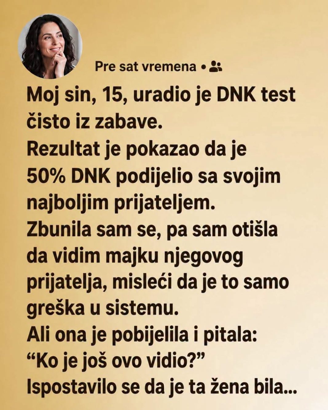 Moj sin je uradio DNK test zabave radi… Ono što je otkrio promenilo je sve što sam mislio da znam - featured image Moj sin je uradio DNK test zabave radi… Ono što je otkrio promenilo je sve što sam mislio da znam - featured image