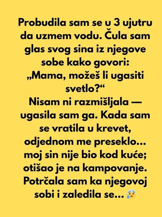 Probudila sam se u 3 ujutru da uzmem vodu… - featured image Probudila sam se u 3 ujutru da uzmem vodu… - featured image