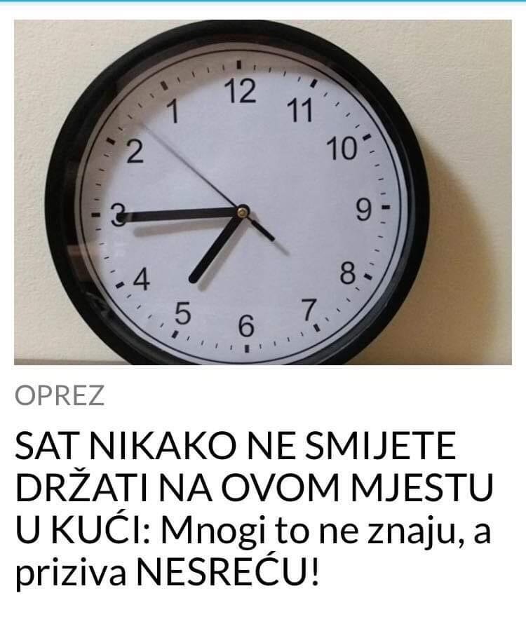 SAT NIKAKO NE SMIJETE DRŽATI NA OVOM MJESTU U KUĆI: Mnogi to ne znaju, a priziva NESREĆU! - featured image SAT NIKAKO NE SMIJETE DRŽATI NA OVOM MJESTU U KUĆI: Mnogi to ne znaju, a priziva NESREĆU! - featured image