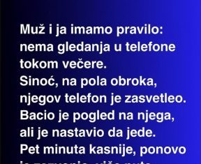 U našoj kući postoji jedno jednostavno pravilo: nema telefona za večerom. Taj deo dana posvećen je porodici, razgovoru i međusobnom slušanju ali…. U našoj kući postoji jedno jednostavno pravilo: nema telefona za večerom. Taj deo dana posvećen je porodici, razgovoru i međusobnom slušanju ali…. - featured image