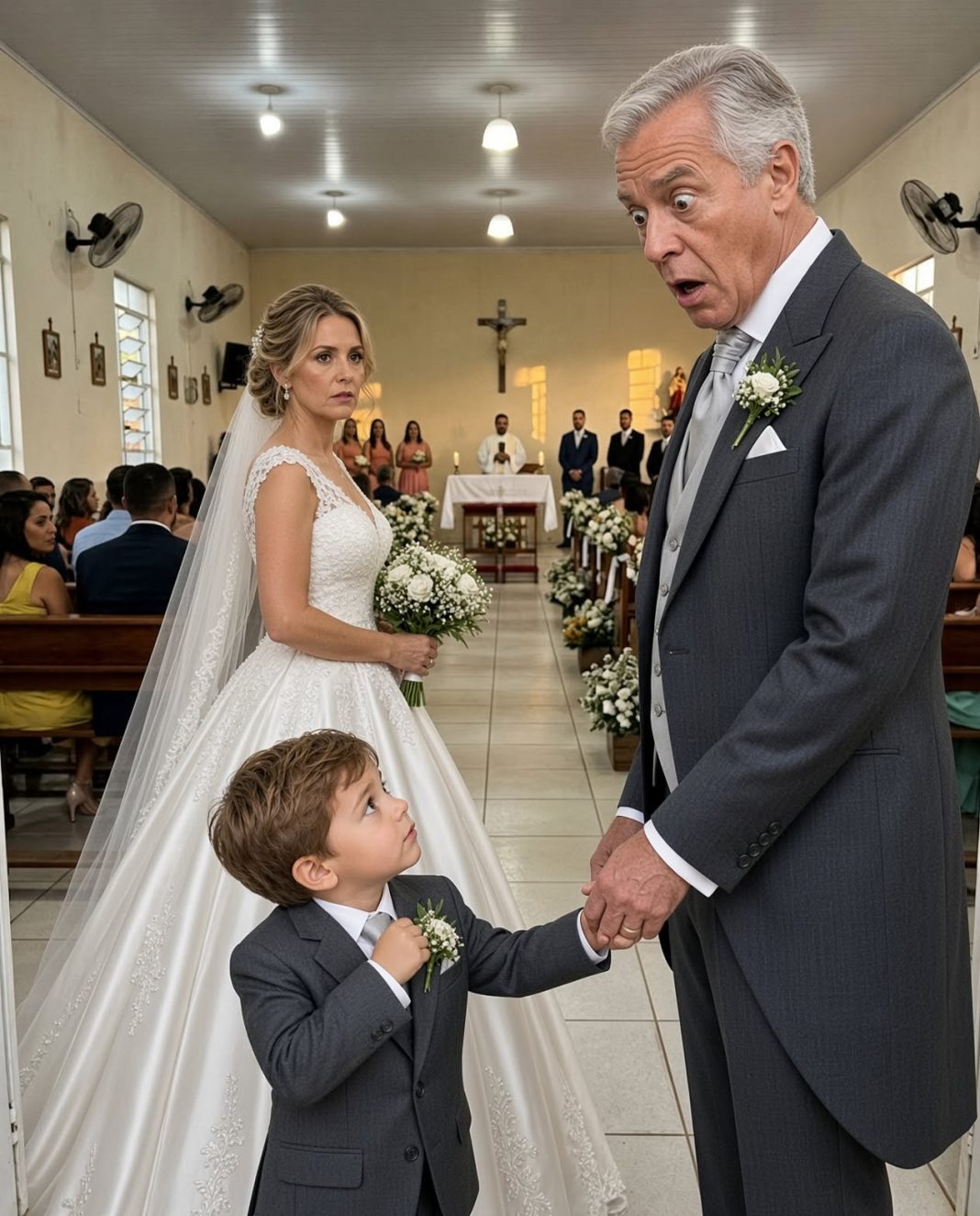 Prije nego što sam krenuo prema oltaru, moj trogodišnji unuk uhvatio me za ruku i šapnuo: „Djede, ona je ozlijedila mamu dok te nije bilo.” - featured image Prije nego što sam krenuo prema oltaru, moj trogodišnji unuk uhvatio me za ruku i šapnuo: „Djede, ona je ozlijedila mamu dok te nije bilo.” - featured image