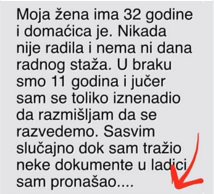 “Moja žena ima 32 godine i domaćica je” - featured image “Moja žena ima 32 godine i domaćica je” - featured image