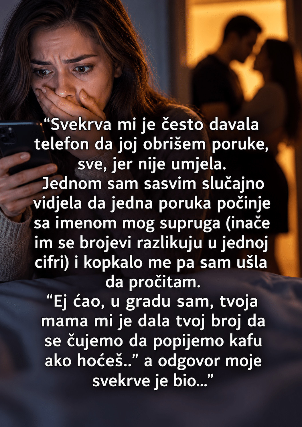 “Svekrva mi je često davala telefon da joj obrišem poruke, sve, jer nije umjela…” - featured image “Svekrva mi je često davala telefon da joj obrišem poruke, sve, jer nije umjela…” - featured image