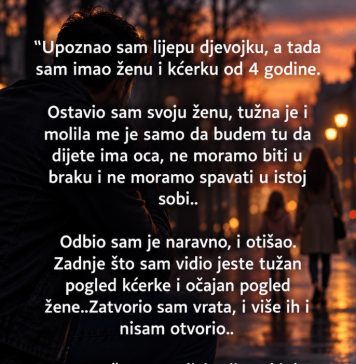 “Upoznao sam lijepu djevojku, a tada sam imao ženu i kćerku od 4 godine” “Upoznao sam lijepu djevojku, a tada sam imao ženu i kćerku od 4 godine” - featured image