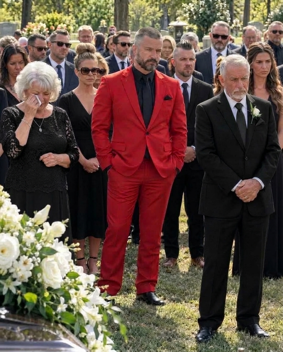 Moj brat je stigao na sahranu našeg oca u jarkocrvenom odijelu i odmah sam se uznemirila. Svi ostali muškarci u kapeli bili su obučeni u crno, ugljenasto ili tamnosivo. A onda je ušao Eric. - featured image